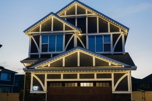 warm roofline using Permanent Outdoor and Roofline Lighting